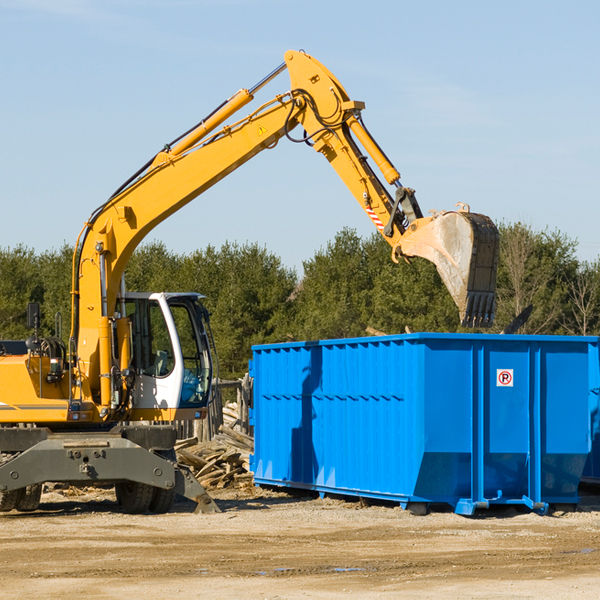 are there any restrictions on where a residential dumpster can be placed in Boardman